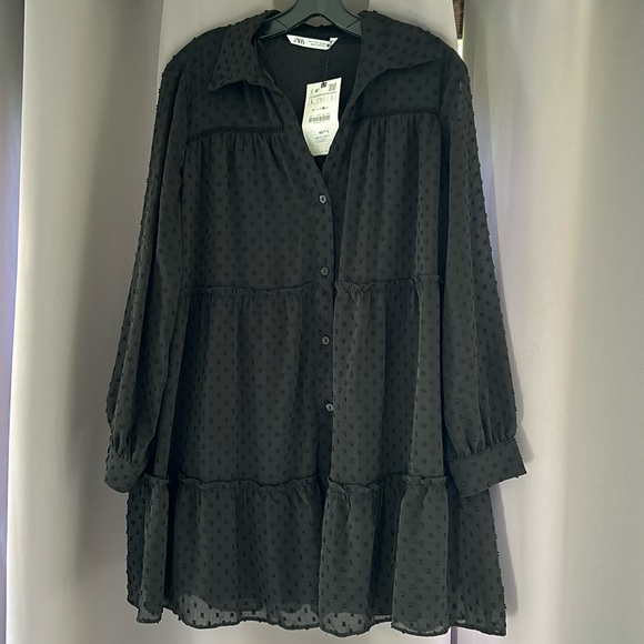 NWT Zara Babydoll Dress - Picture 1 of 5